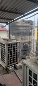 Bảo dưỡng máy bơm nhiệt heat pump nước nóng trung tâm. Hotline 097575.6836