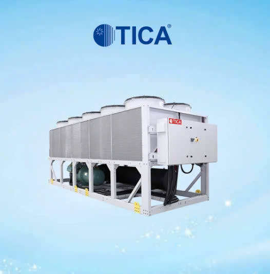 Điều Hoà Chiller Trục Vít Giải Nhiệt Gió Hãng TICA 110 ~ 405RT. Hotline: 097575.6836